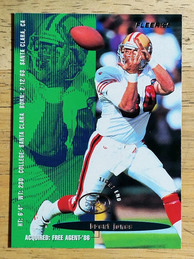 1995 Fleer #344 Brent Jones