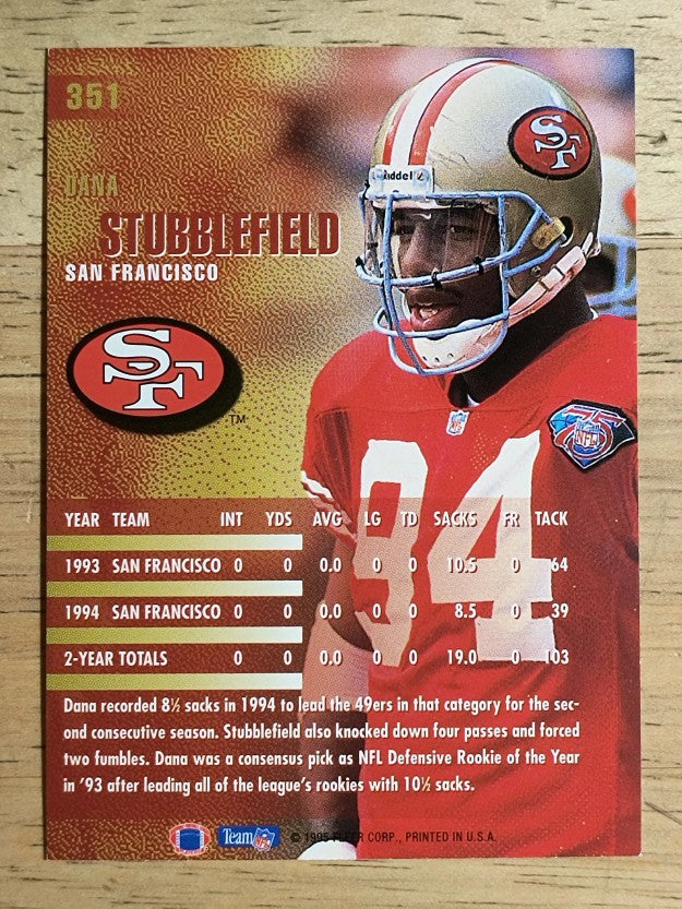 1995 Fleer #351 Dana Stubblefield