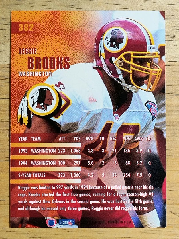 1995 Fleer #382 Reggie Brooks