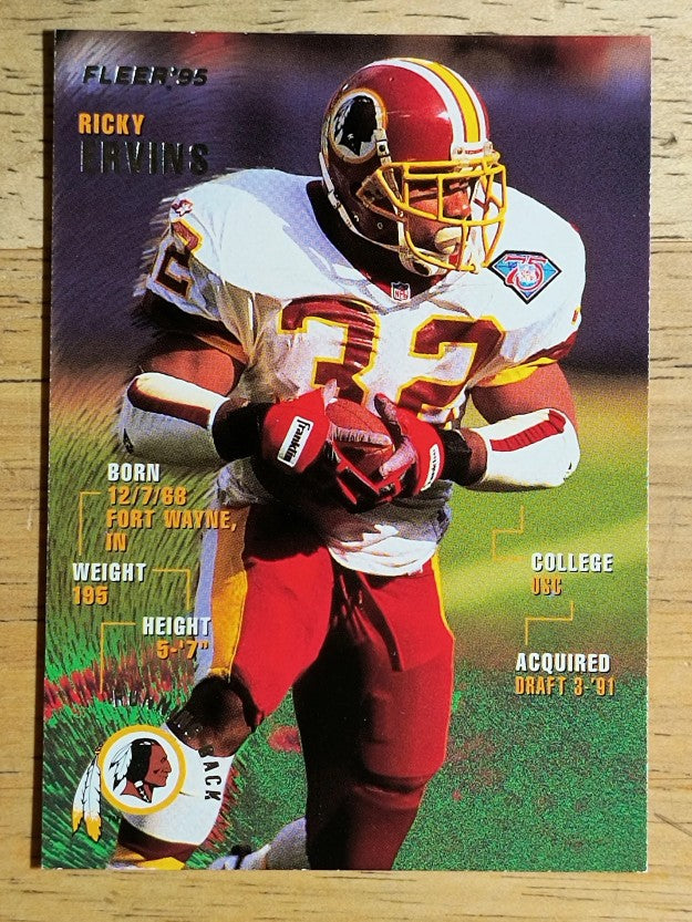1995 Fleer #386 Ricky Ervins