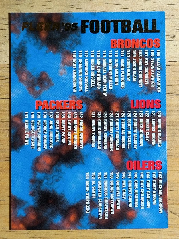 1995 Fleer #397 Checklist