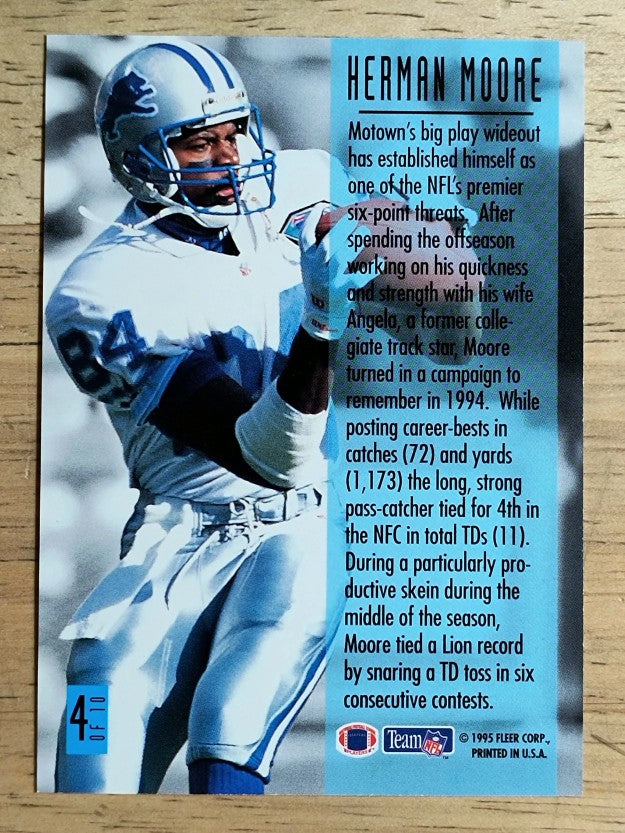 1995 Fleer TD Sensations #4 Herman Moore