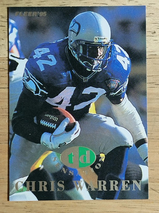 1995 Fleer TD Sensations #8 Chris Warren