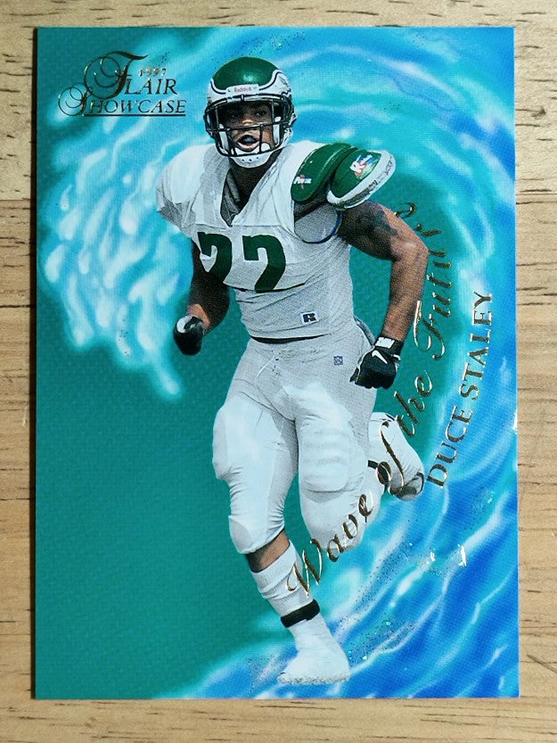 1997 Flair Showcase Wave of the Future #WF22 Duce Staley (EXMT)