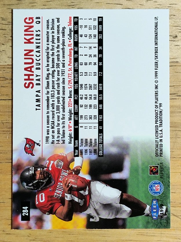 1999 Fleer Tradition #284 Shaun King RC