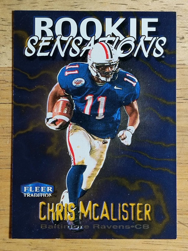 1999 Fleer Tradition Rookie Sensations #15 Chris McAlister