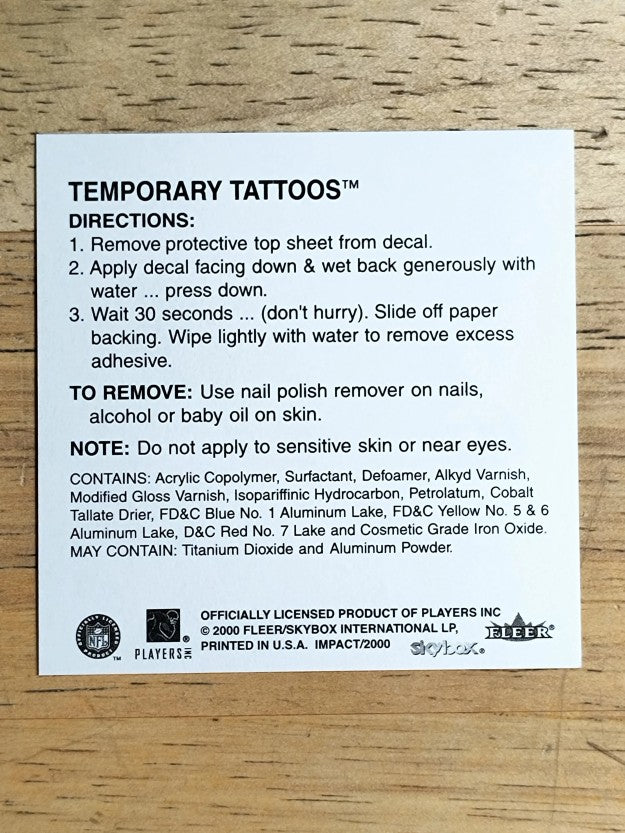 2000 Impact Team Tattoos #7 Cardinals