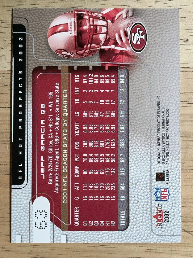 2002 Hot Prospects #63 Jeff Garcia