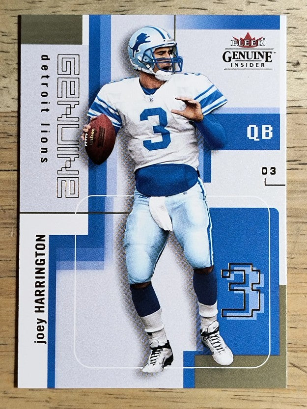 2003 Fleer Genuine Insider #3 Joey Harrington