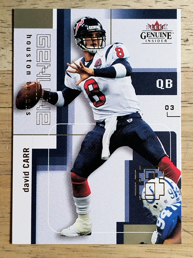 2003 Fleer Genuine Insider #71 David Carr