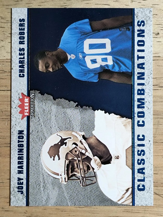 2003 Fleer Tradition Classic Combinations #18 Joey Harrington/Charles Rogers
