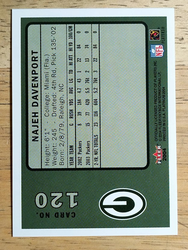 2004 Fleer Platinum #120 Najeh Davenport