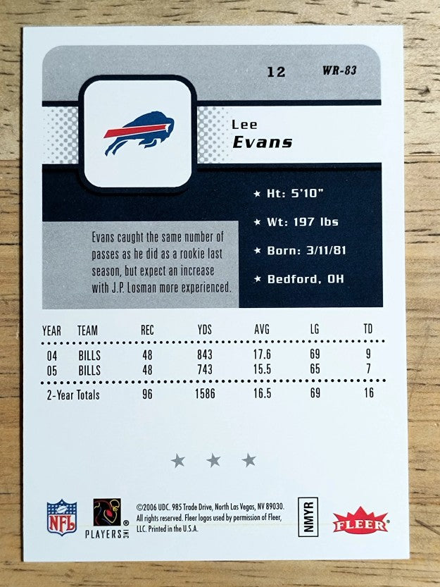 2006 Fleer #12 Lee Evans