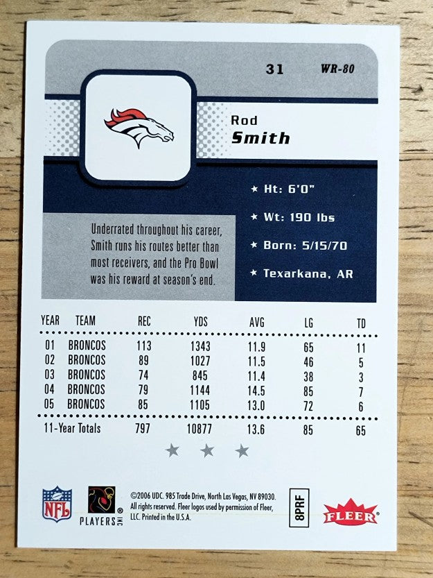 2006 Fleer #31 Rod Smith