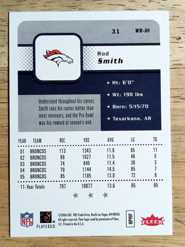 2006 Fleer #31 Rod Smith