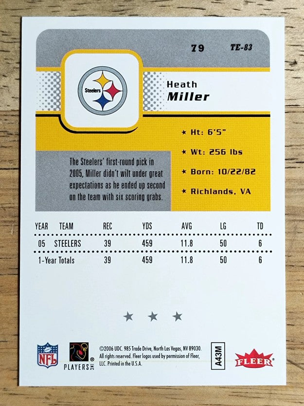 2006 Fleer #79 Heath Miller