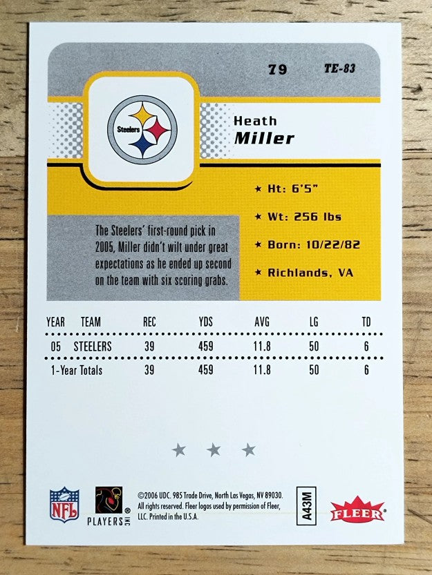 2006 Fleer #79 Heath Miller