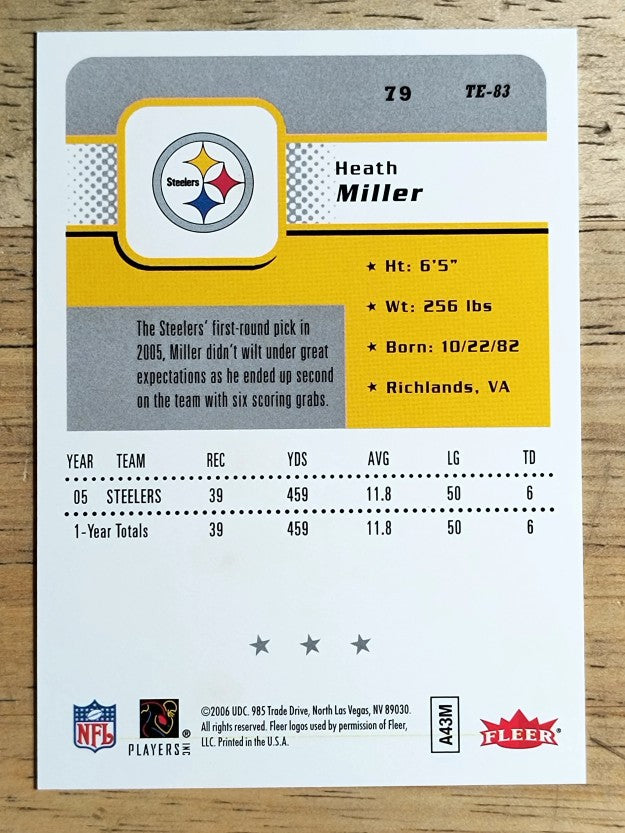 2006 Fleer #79 Heath Miller