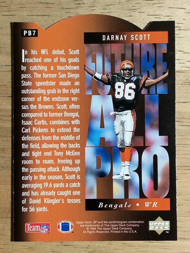 1994 SP Holoviews Die Cuts #PB7 Darnay Scott