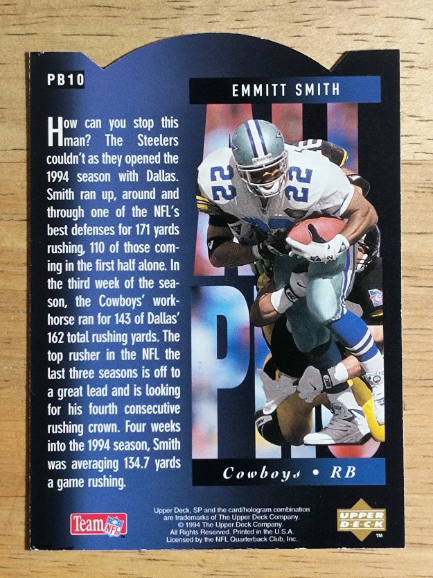 1994 SP Holoviews Die Cuts #PB10 Emmitt Smith
