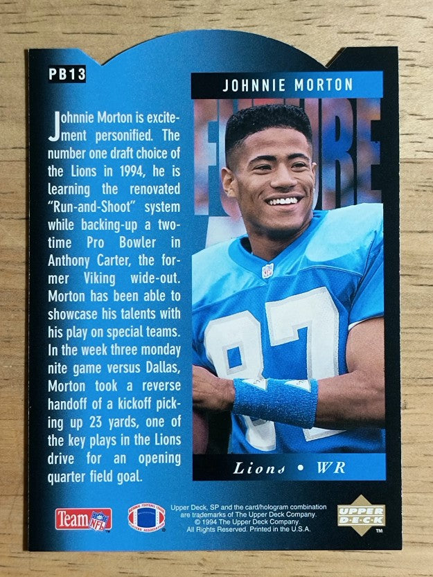 1994 SP Holoviews Die Cuts #PB13 Johnnie Morton