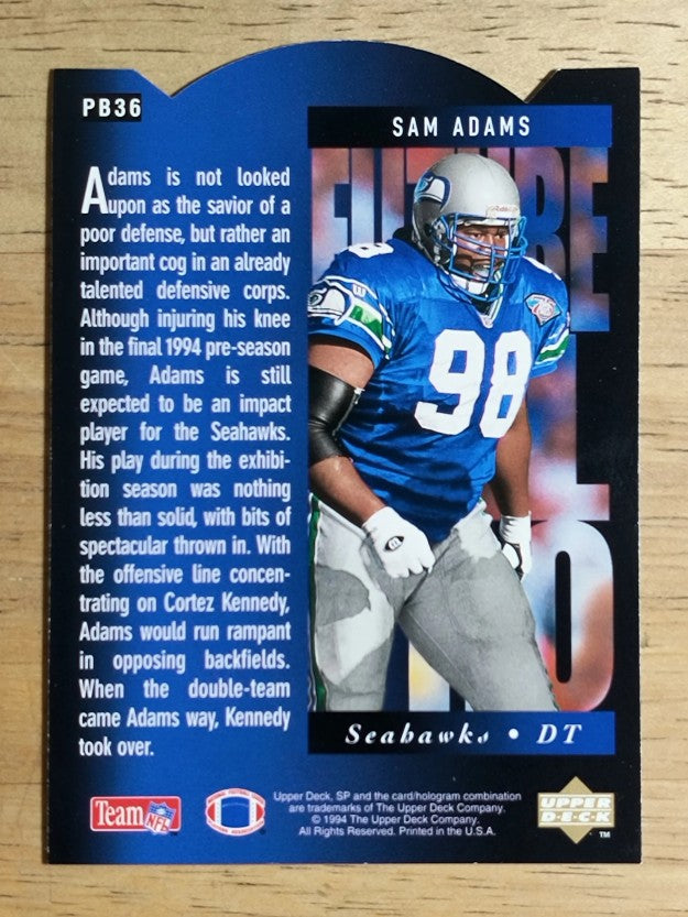1994 SP Holoviews Die Cuts #PB36 Sam Adams