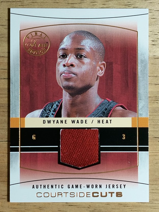 2003-04 Flair Final Edition Courtside Cuts Jerseys 75 #DWW Dwyane Wade