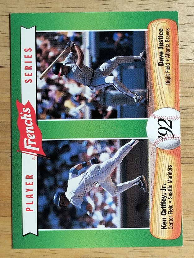 1992 French's #15 Ken Griffey Jr./Dave Justice