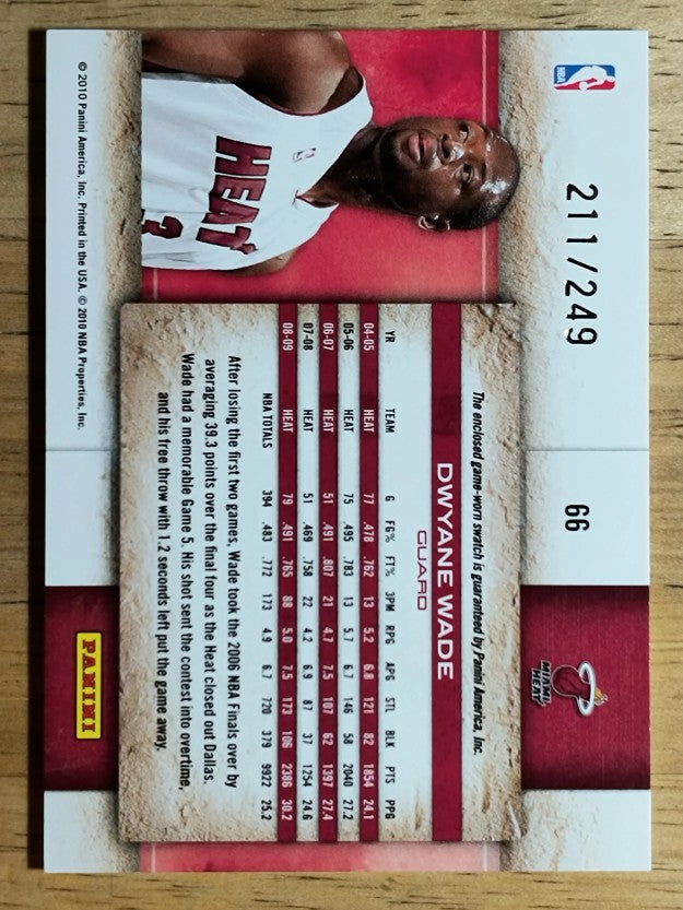 2009-10 Studio Materials #66 Dwyane Wade/249