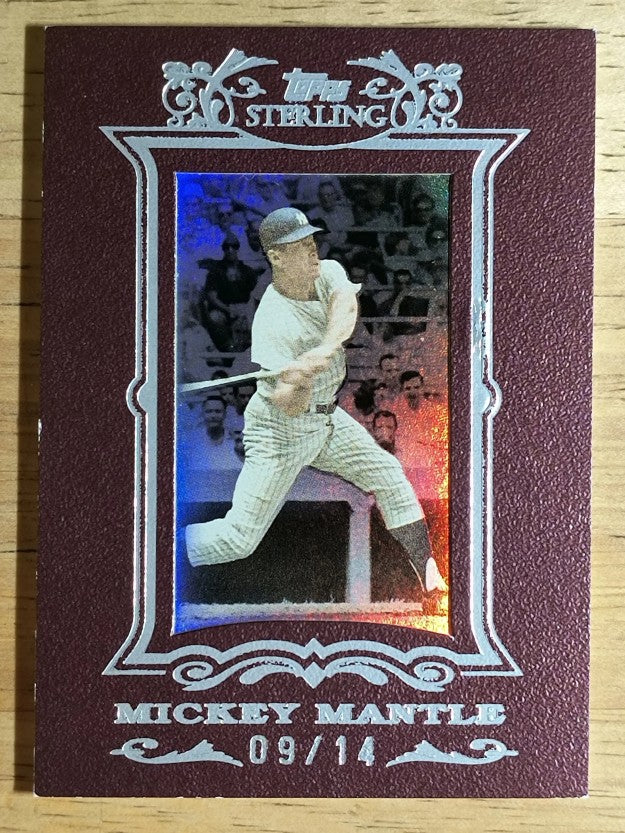 2007 Topps Sterling Framed Burgundy #4 Mickey Mantle