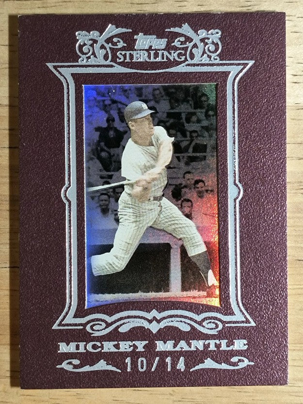 2007 Topps Sterling Framed Burgundy #4 Mickey Mantle