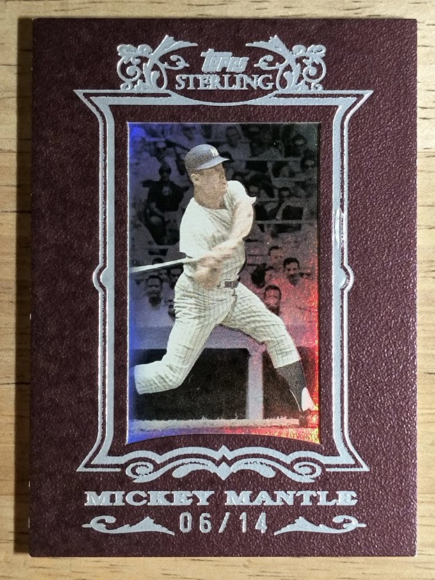 2007 Topps Sterling Framed Burgundy #4 Mickey Mantle