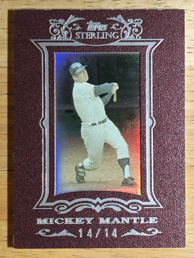 2007 Topps Sterling Framed Burgundy #23 Mickey Mantle