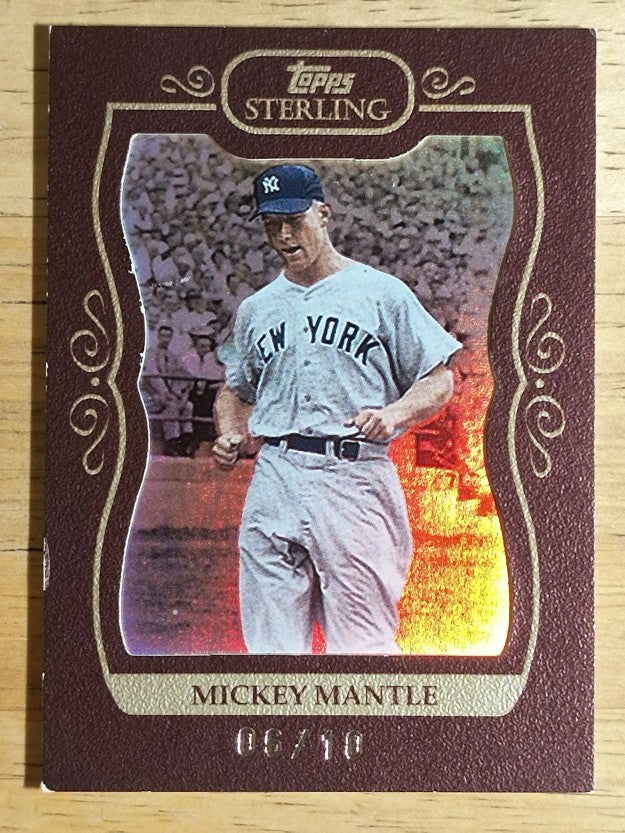 2008 Topps Sterling Framed Burgundy #3 Mickey Mantle