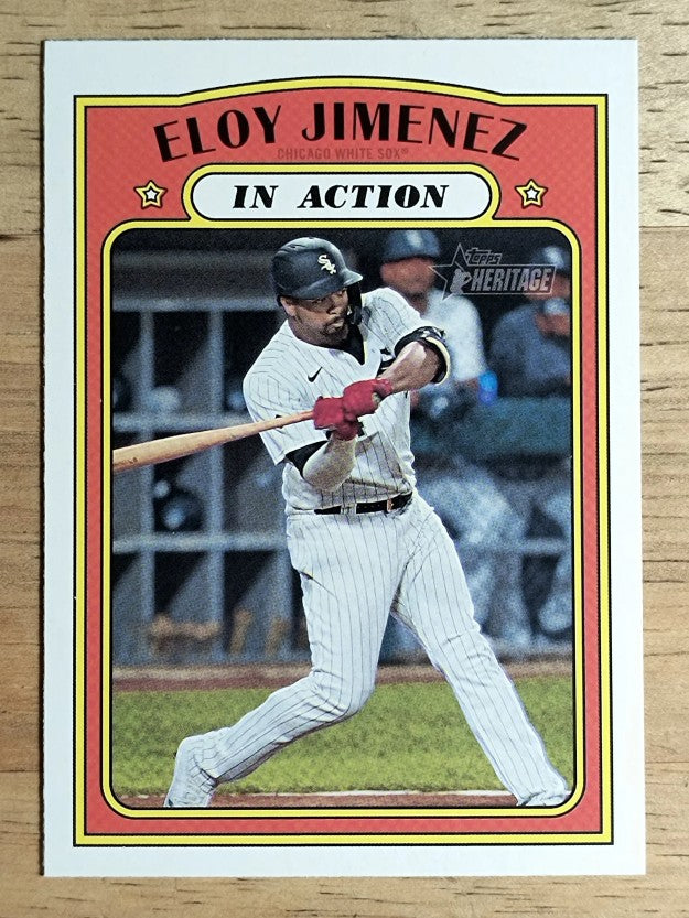 2021 Topps Heritage #192 Eloy Jimenez IA
