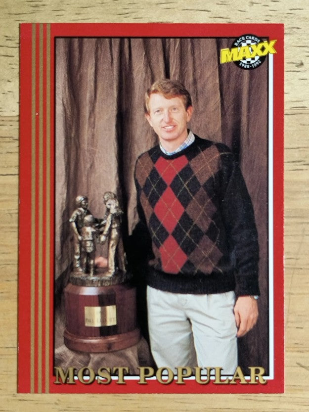 1992 Maxx Red #100 Bill Elliott/Most Popular Driver
