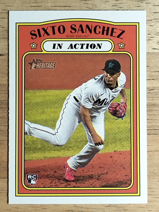 2021 Topps Heritage #16 Sixto Sanchez IA