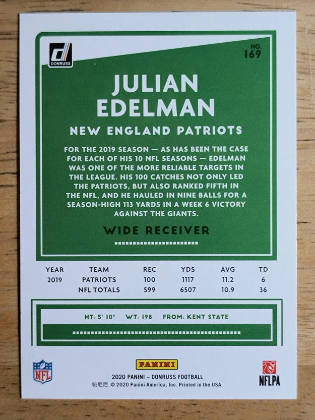 2020 Donruss #169A Julian Edelman