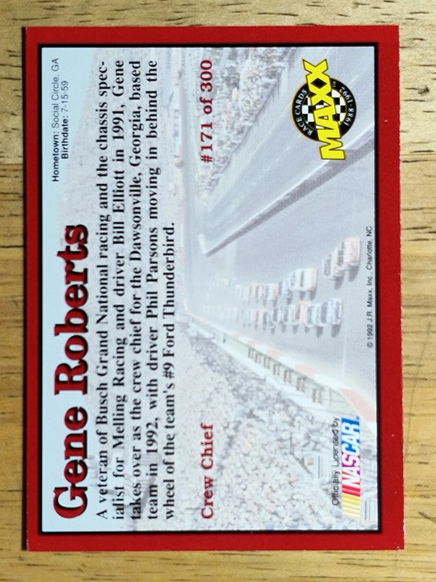 1992 Maxx Red #171 Gene Roberts RC