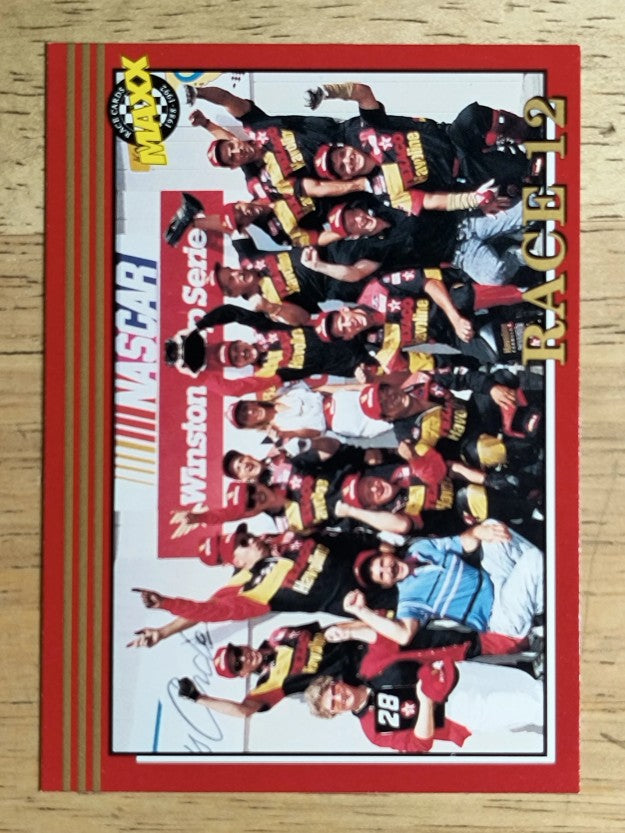 1992 Maxx Red #276 Davey Allison w/Crew/Year in Review