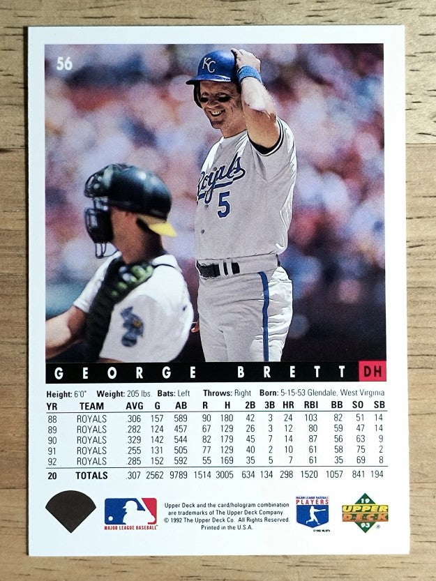 1993 Upper Deck #56 George Brett