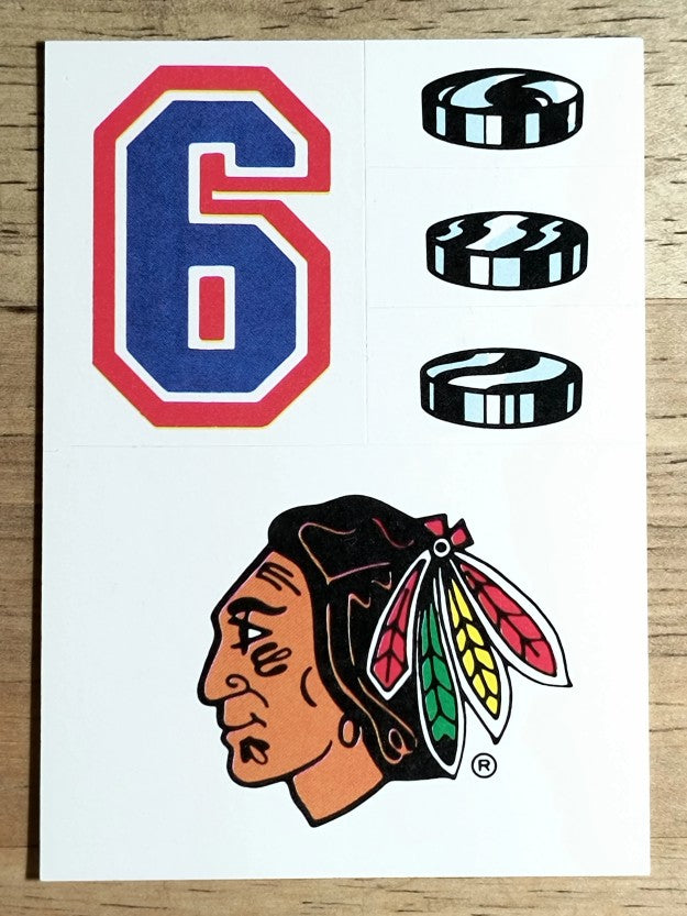 1987-88 Topps Sticker Inserts #21 Chicago Blackhawks
