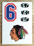 1987-88 Topps Sticker Inserts #21 Chicago Blackhawks