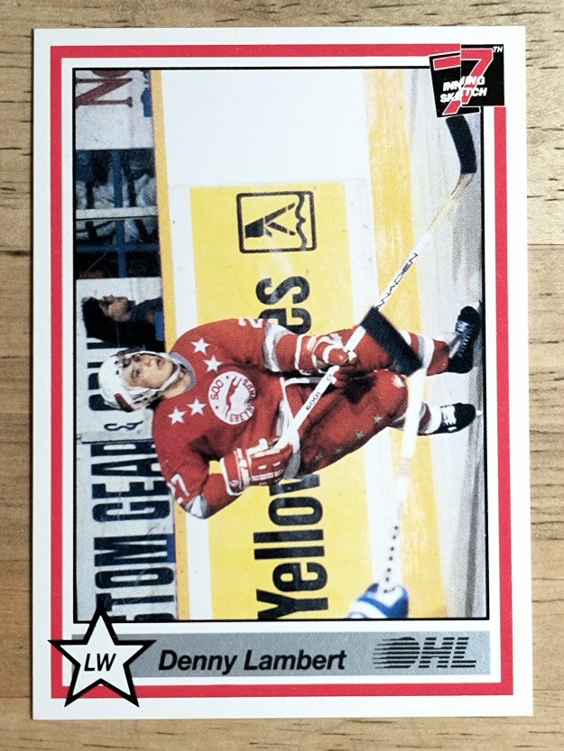 1990-91 7th Inning Sketch OHL #164 Dan Lambert