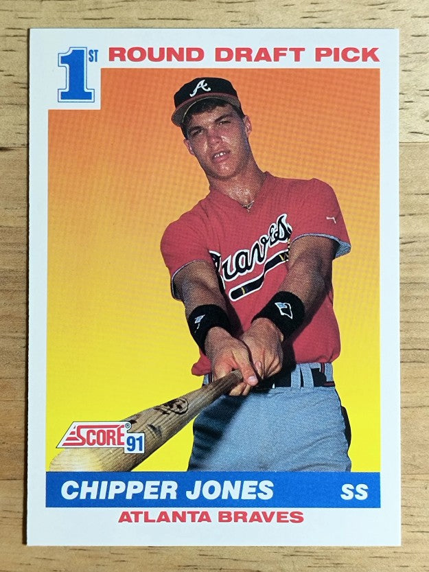 1991 Score #671 Chipper Jones RC