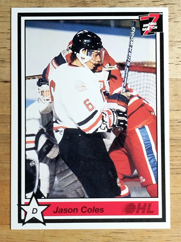 1990-91 7th Inning Sketch OHL #257 Jason Coles