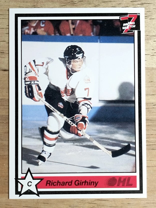 1990-91 7th Inning Sketch OHL #259 Richard Girhiny
