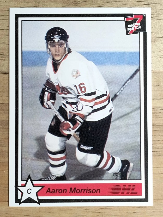1990-91 7th Inning Sketch OHL #267 Aaron Morrison