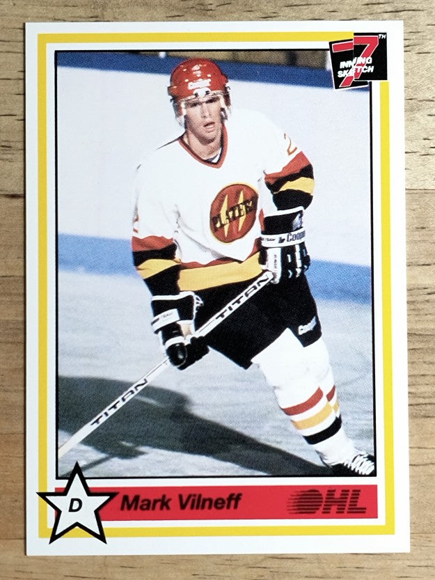 1990-91 7th Inning Sketch OHL #296 Mark Vilneff