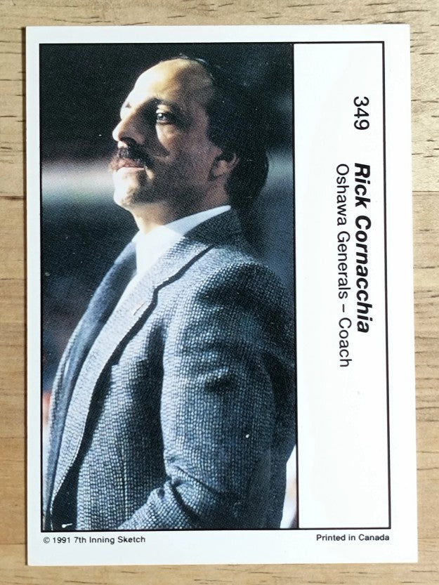 1990-91 7th Inning Sketch OHL #349 Rick Cornacchia CO
